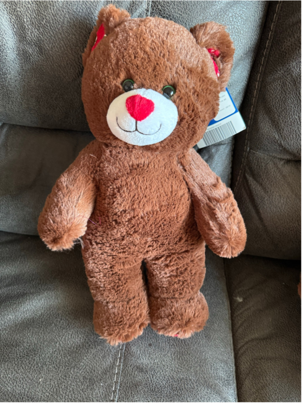 NWT Build-A-Bear Workshop Stuffed Animal Brown Red